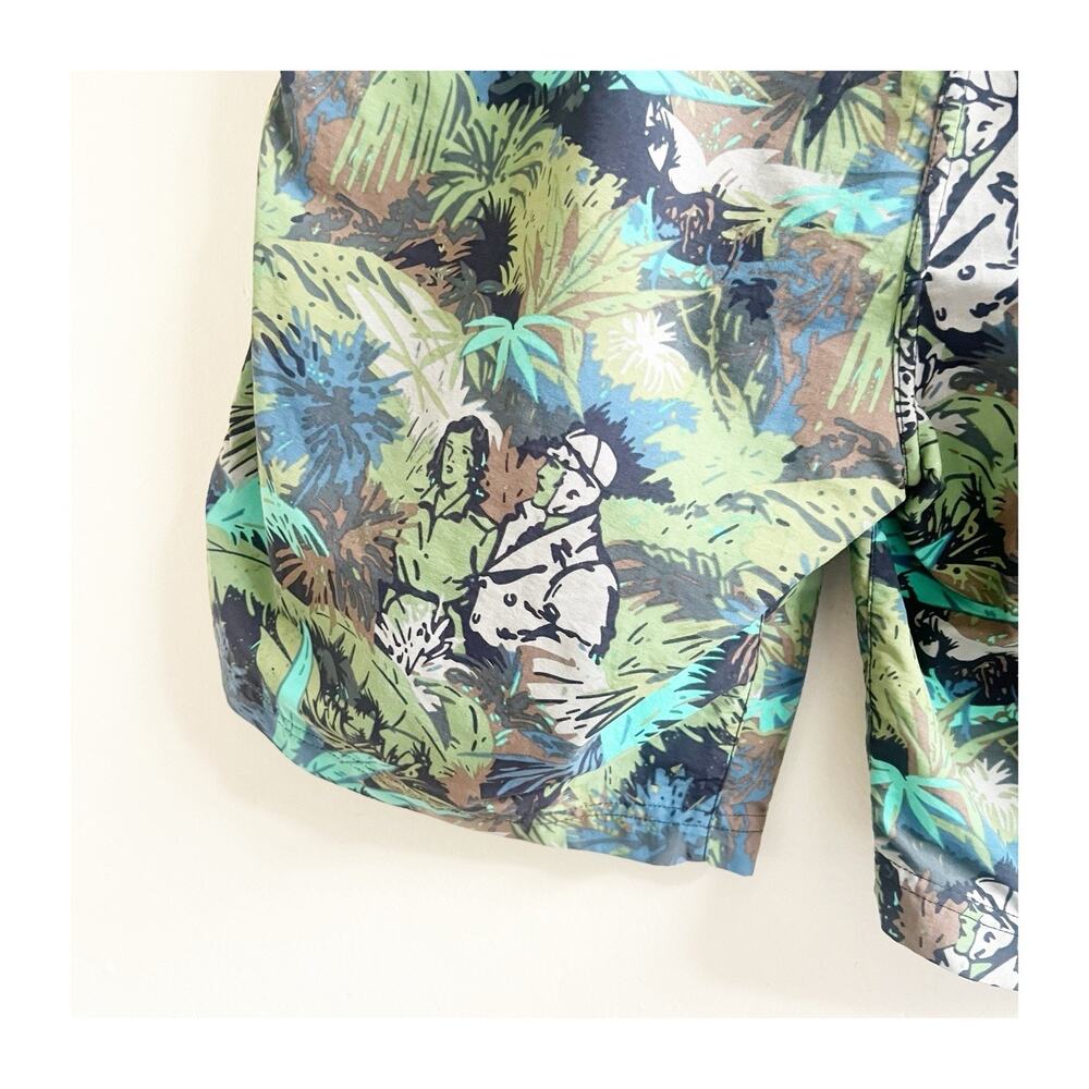 Saxx Cannonball 2n1 Men’s Swim Trunks Shorts Hawaii Jungle Safari Size Medium - Picture 11 of 11